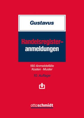 Gustavus | Gustavus, E: Handelsregister-Anmeldungen | Buch | sack.de