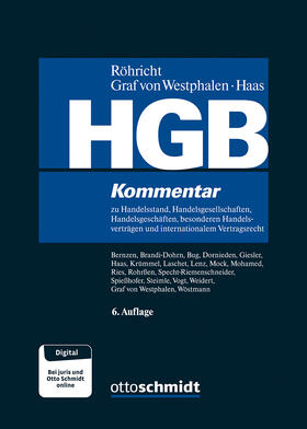 Röhricht/Graf von Westphalen/Haas/Mock/Wöstmann | HGB | Buch | 978-3-504-45523-1 | sack.de