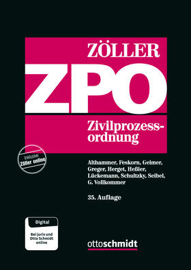 Zöller |  Zivilprozessordnung: ZPO | Buch |  Sack Fachmedien