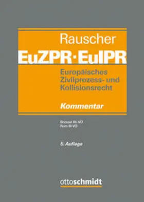 Rauscher | Europäisches Zivilprozess- und Kollisionsrecht EuZPR/EuIPR, Band IV/I | Buch | 978-3-504-47211-5 | sack.de