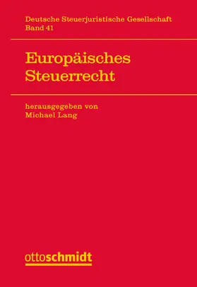 Lang |  Europäisches Steuerrecht | Buch |  Sack Fachmedien