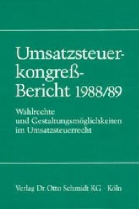 Soell | Umsatzsteuerkongress-Bericht 1988/89 | Buch | 978-3-504-62203-9 | sack.de