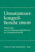 Soell |  Umsatzsteuerkongress-Bericht 1988/89 | Buch |  Sack Fachmedien