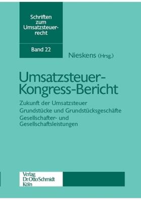 Nieskens | Umsatzsteuer-Kongress-Bericht | Buch | 978-3-504-62222-0 | sack.de