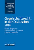  Gesellschaftsrecht in der Diskussion 2014 | Buch |  Sack Fachmedien