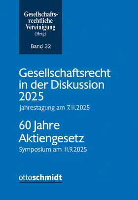  Gesellschaftsrecht in der Diskussion 2025 | Buch |  Sack Fachmedien