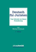 Schmuck |  Deutsch für Juristen | Buch |  Sack Fachmedien