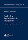 Nußberger / Nussberger |  Ende des Rechtsstaats in Russland? | Buch |  Sack Fachmedien