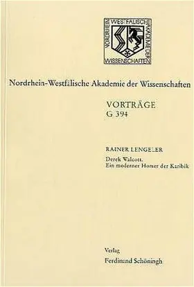 Lengeler |  Derek Walcott: Ein moderner Homer der Karibik | Buch |  Sack Fachmedien