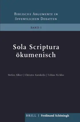 Alkier / Karakolis / Nicklas |  Sola Scriptura ökumenisch | Buch |  Sack Fachmedien