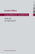 Höffner / Althammer / Nothelle-Wildfeuer |  Kirche in der Welt | Buch |  Sack Fachmedien
