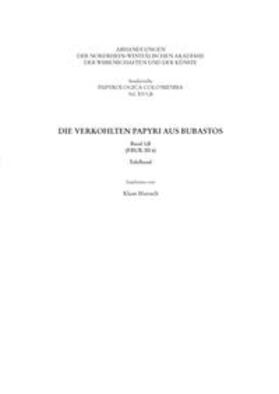 Maresch | Die verkohlten Papyri aus Bubastos (P.Bub. III 6) | Buch | sack.de