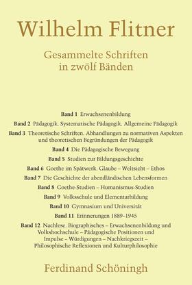 Flitner / Erlinghagen / Herrmann |  Flitner, W: Gesammelte Schriften 1-12/12 Bde. | Buch |  Sack Fachmedien