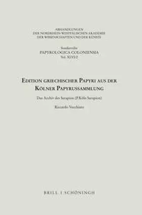 Vecchiato |  Edition griechischer Papyri aus der Kölner Papyrussammlung | Buch |  Sack Fachmedien