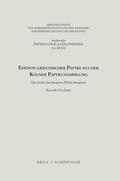 Vecchiato |  Edition griechischer Papyri aus der Kölner Papyrussammlung | Buch |  Sack Fachmedien