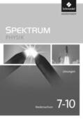 Appel / Fries / Heß |  Spektrum Physik 7 - 10. Lösungen. Niedersachsen | Buch |  Sack Fachmedien