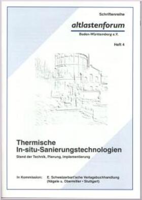 Winkler / Koschitzky / Gropper |  Thermische In-situ-Sanierungstechnologien | Buch |  Sack Fachmedien