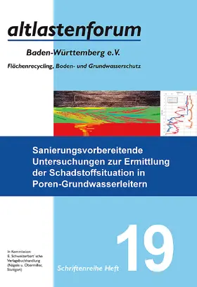 Held / Bohnert / Dörr |  Sanierungsvorbereitende Untersuchungen zur Ermittlung der Schadstoffsituation in Poren-Grundwasserleitern | Buch |  Sack Fachmedien