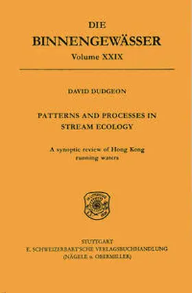 Dudgeon |  Patterns and Processes in stream ecology | Buch |  Sack Fachmedien