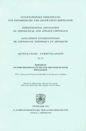  Symposium: Factors that regulate the wax and wane of Algal Populations | Buch |  Sack Fachmedien