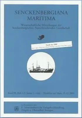  Senckenbergiana Maritima. Wissenschaftliche Mitteilungen der Senckenbergischen... / North Sea 2000 | Buch |  Sack Fachmedien