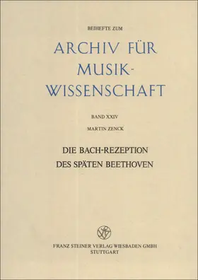 Zenck |  Die Bach-Rezeption des späten Beethoven | Buch |  Sack Fachmedien