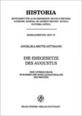 Mette-Dittmann |  Die Ehegesetze des Augustus | Buch |  Sack Fachmedien