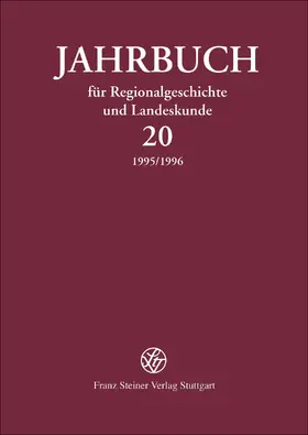 Czok |  Jahrbuch für Regionalgeschichte und Landeskunde 20 (1995/1996) | Buch |  Sack Fachmedien