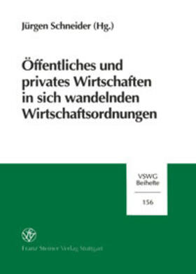 Schneider | Öffentliches und privates Wirtschaften in sich wandelnden Wirtschaftsordnungen | Buch | 978-3-515-07868-9 | sack.de