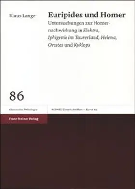 Lange |  Euripides und Homer | Buch |  Sack Fachmedien