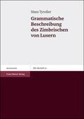 Tyroller |  Grammatische Beschreibung des Zimbrischen von Lusern | Buch |  Sack Fachmedien