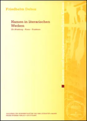 Debus |  Namen in literarischen Werken | Buch |  Sack Fachmedien