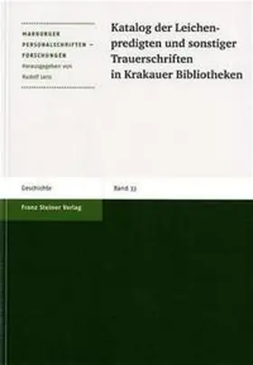  Katalog der Leichenpredigten und sonstige Trauerschriften in Krakauer Bibliotheken | Buch |  Sack Fachmedien