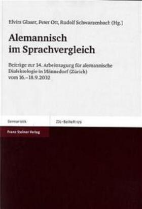 Glaser / Ott / Schwarzenbach |  Alemannisch im Sprachvergleich | Buch |  Sack Fachmedien
