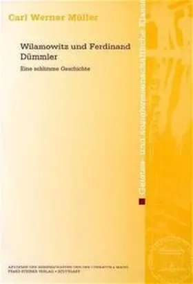 Müller |  Wilamowitz und Ferdinand Dümmler | Buch |  Sack Fachmedien