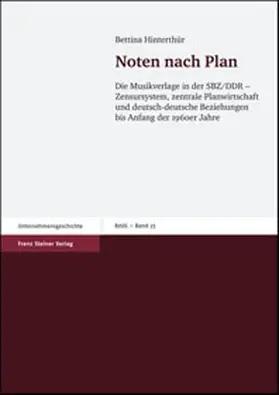 Hinterthür |  Noten nach Plan | Buch |  Sack Fachmedien