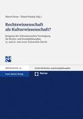 Senn / Puskás |  Rechtswissenschaft als Kulturwissenschaft? | Buch |  Sack Fachmedien