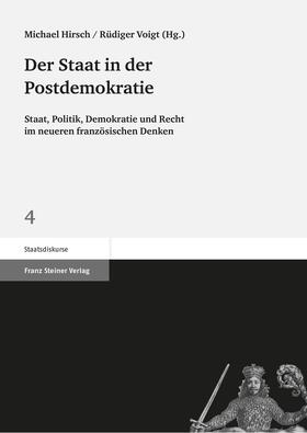 Hirsch / Voigt |  Der Staat in der Postdemokratie | Buch |  Sack Fachmedien
