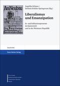 Schaser / Schüler-Springorum |  Liberalismus und Emanzipation | Buch |  Sack Fachmedien