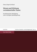 Gerhard / Kaufhold / Denzel |  Wesen und Wirkung vorindustrieller Taxen | Buch |  Sack Fachmedien