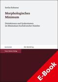Rabanus |  Morphologisches Minimum | eBook | Sack Fachmedien
