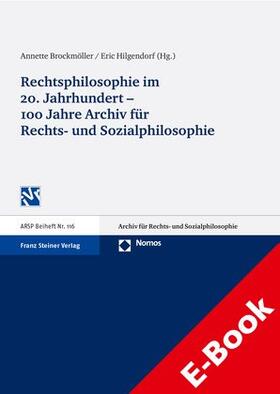 Brockmöller / Hilgendorf |  Rechtsphilosophie im 20. Jahrhundert | eBook | Sack Fachmedien