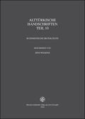 Wilkens |  Alttürkische Handschriften | Buch |  Sack Fachmedien
