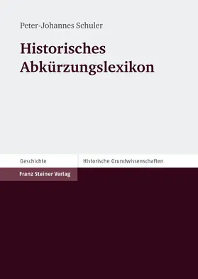 Schuler | Historisches Abkürzungslexikon | E-Book | www.sack.de