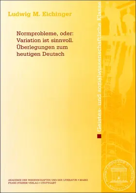 Eichinger |  Normprobleme, oder: Variation ist sinnvoll | Buch |  Sack Fachmedien