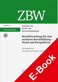 Euler / Walwei / Weiß |  Berufsforschung für eine moderne Berufsbildung - Stand und Perspektiven | eBook | Sack Fachmedien