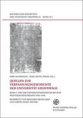 Alvermann / Spieß |  Quellen zur Verfassungsgeschichte der Universität Greifswald. Bd. 1 | eBook | Sack Fachmedien