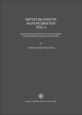  Mitteliranische Handschriften | Buch |  Sack Fachmedien