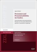 Kolmer |  Pronomen und Pronominalklitika im Cimbro | Buch |  Sack Fachmedien