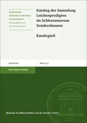  Katalog der Sammlung Leichenpredigten im Schlossmuseum Sondershausen | Buch |  Sack Fachmedien
